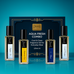 7teen Perfume Aqua Fresh Combo – Cool & Clean Fragrance Set for Everyday Wear (20ml x 4)