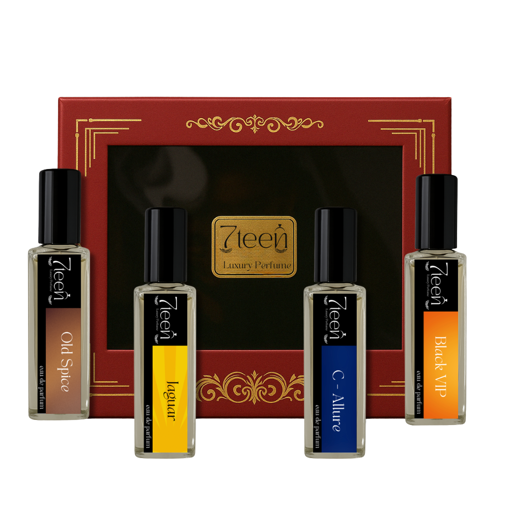 7teen Perfume Classic Revival Combo – Timeless & Spicy Fragrance Set for Men (20ml x 4)